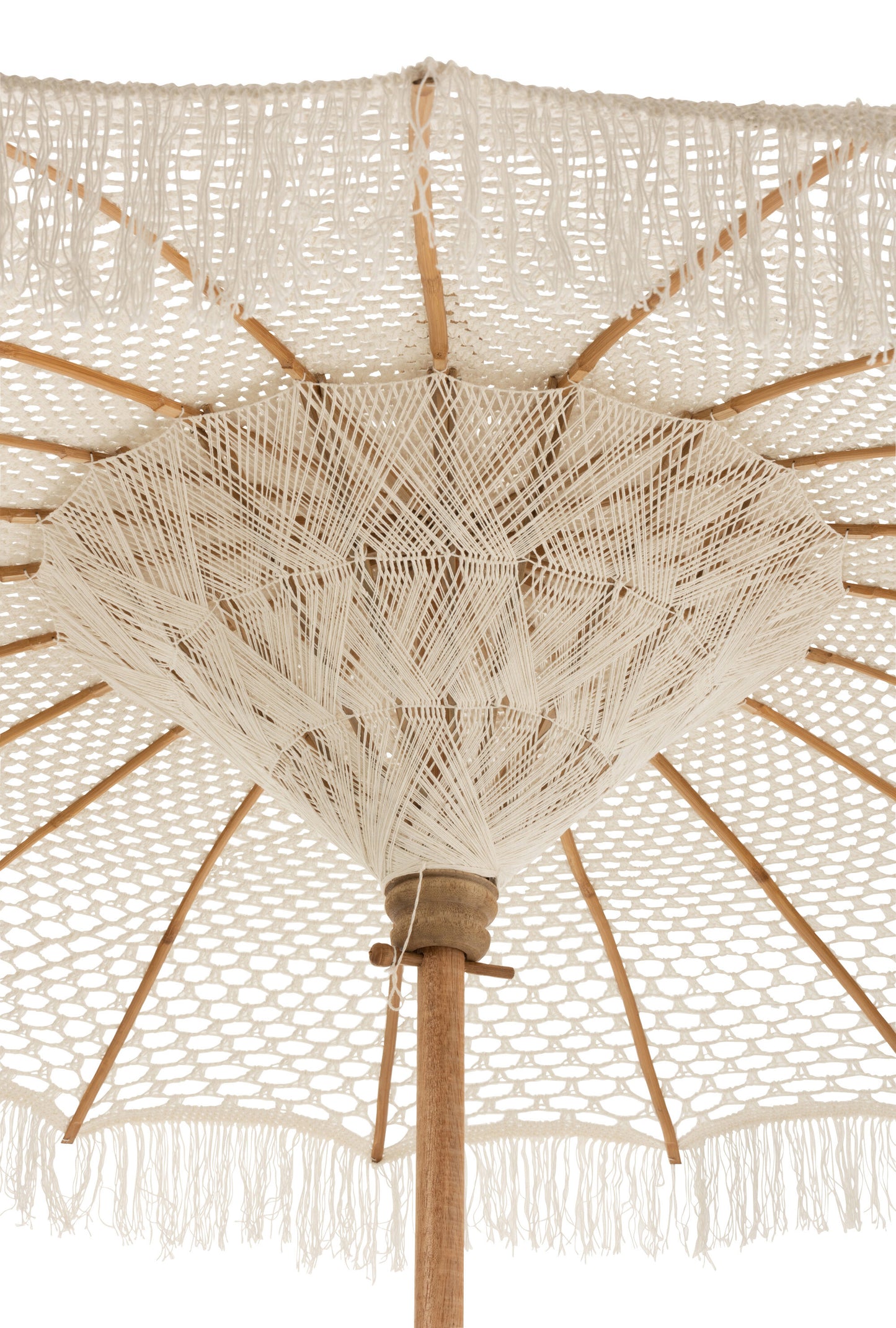 Parasol Macrame Katoen Wit Large