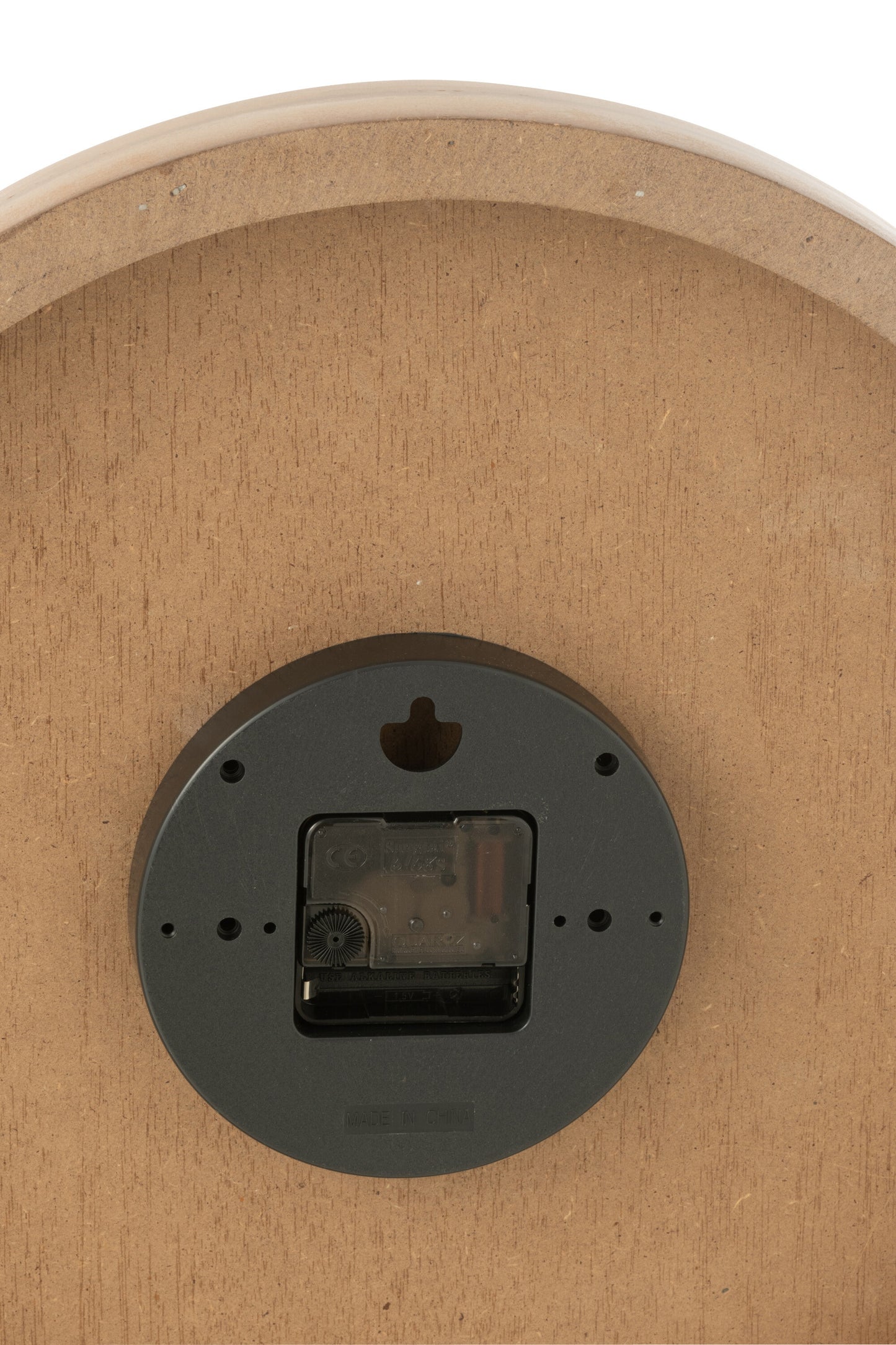Clock Round MDF Natural
