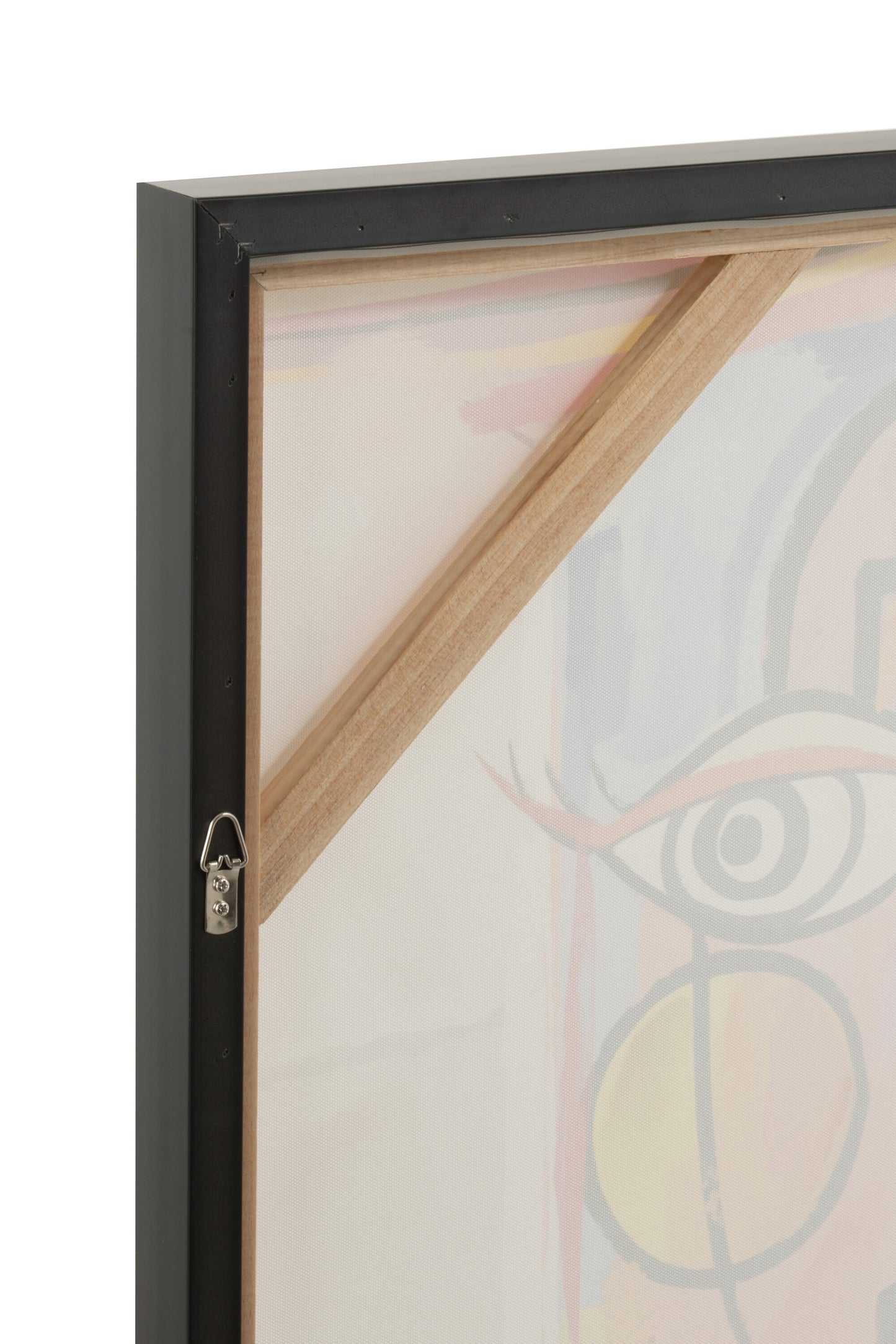 Wanddecoratie Abstract Gezichten Canvas/Verf Mix Assortiment Van Twee