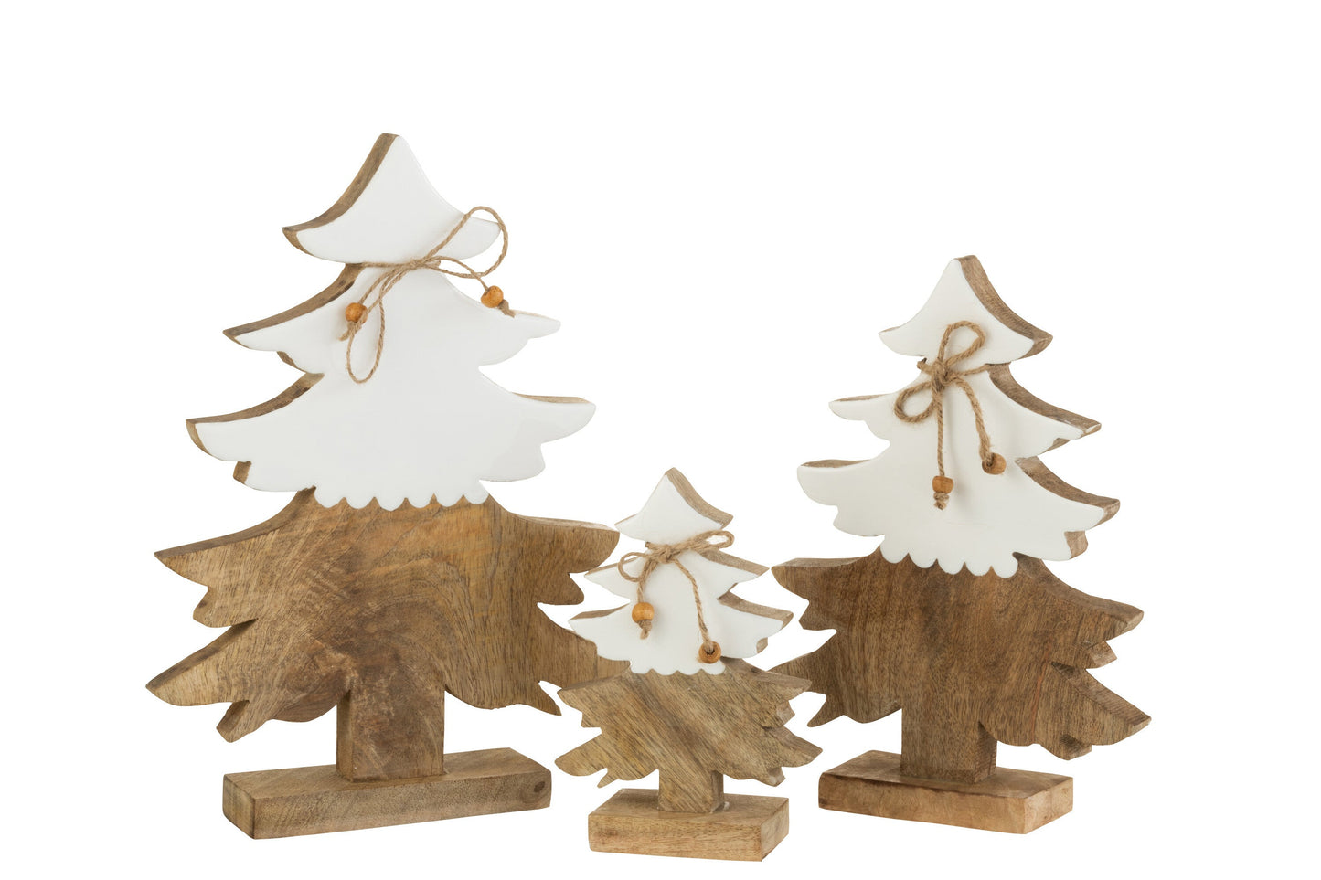 Boom Touw Hout Wit/Naturel Small