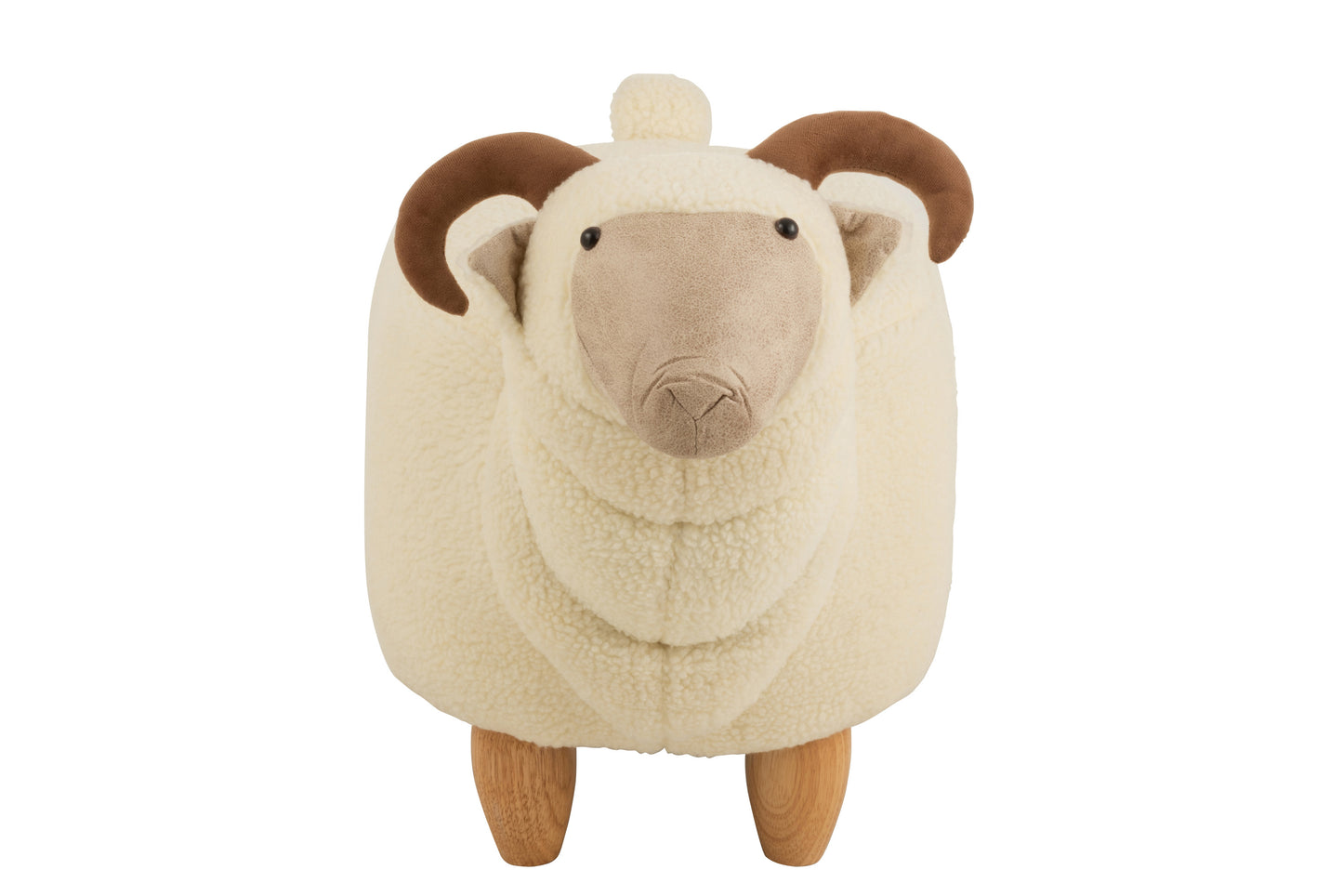 Stoel Voor Kind Ram Hout/Textiel Wit