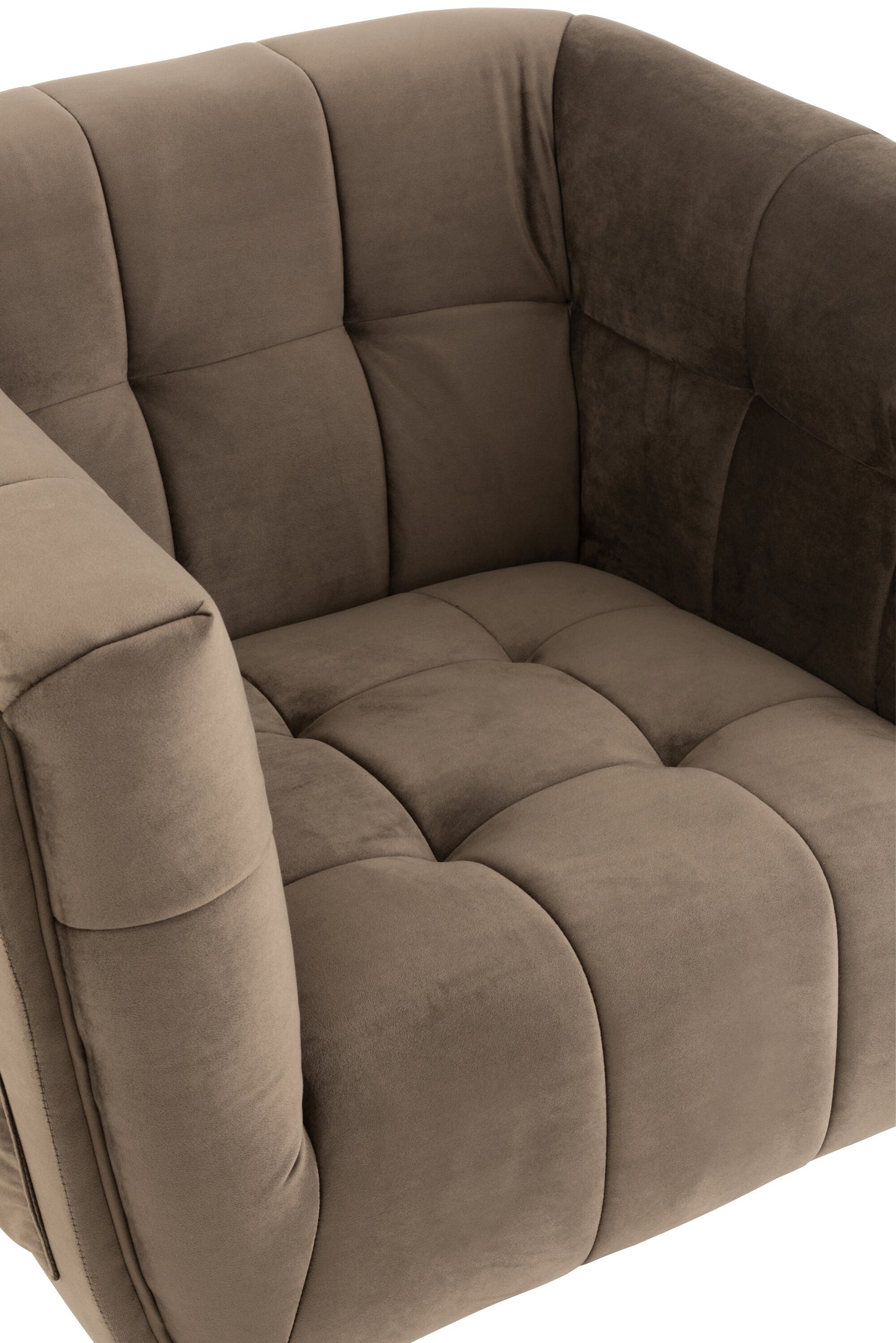 Lounge Zetel 1-Zit Textiel/Hout/Metaal Donker Grijs