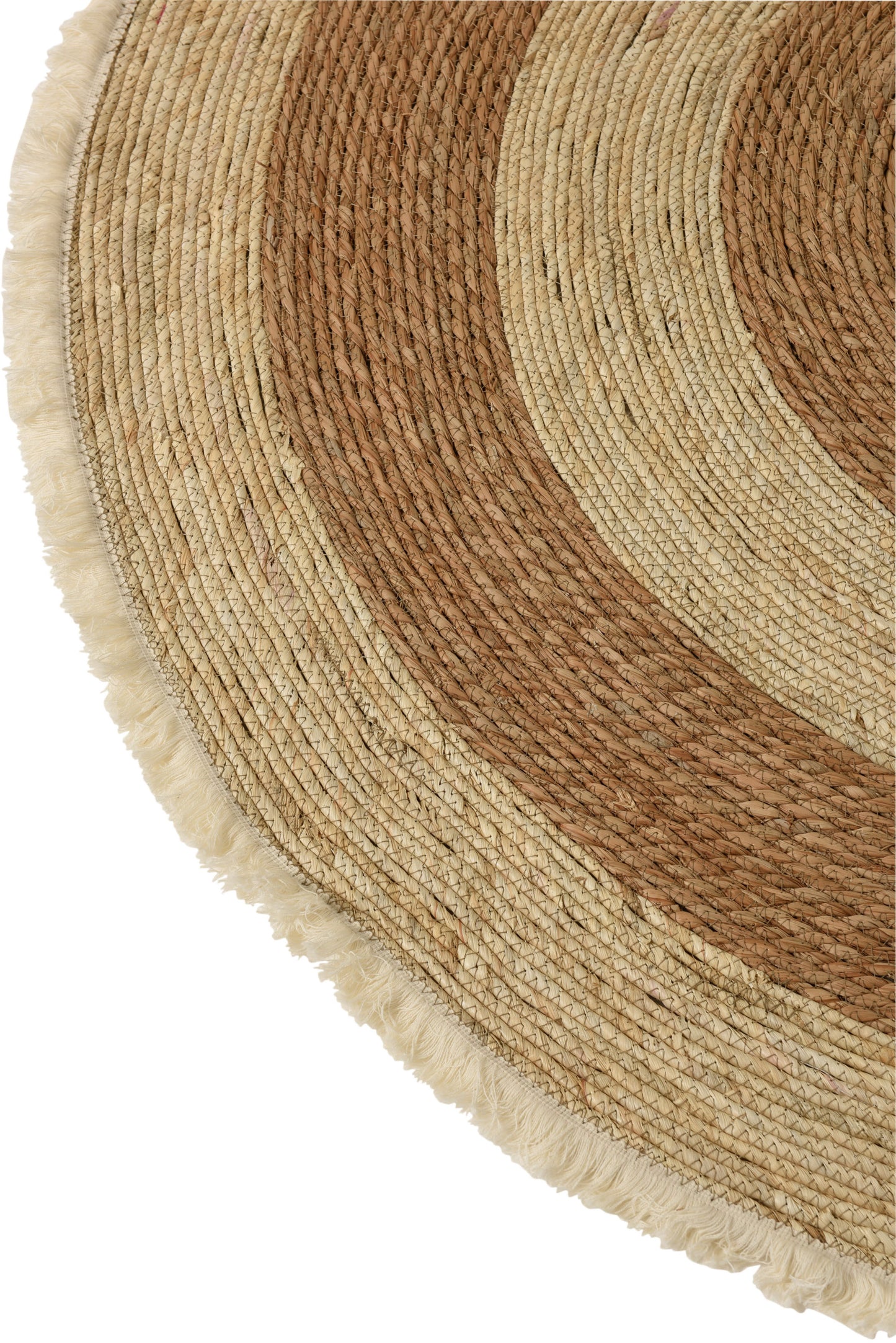 Tapijt Kwastjesband Mais Schil/Katoen Beige/Bruin Wit