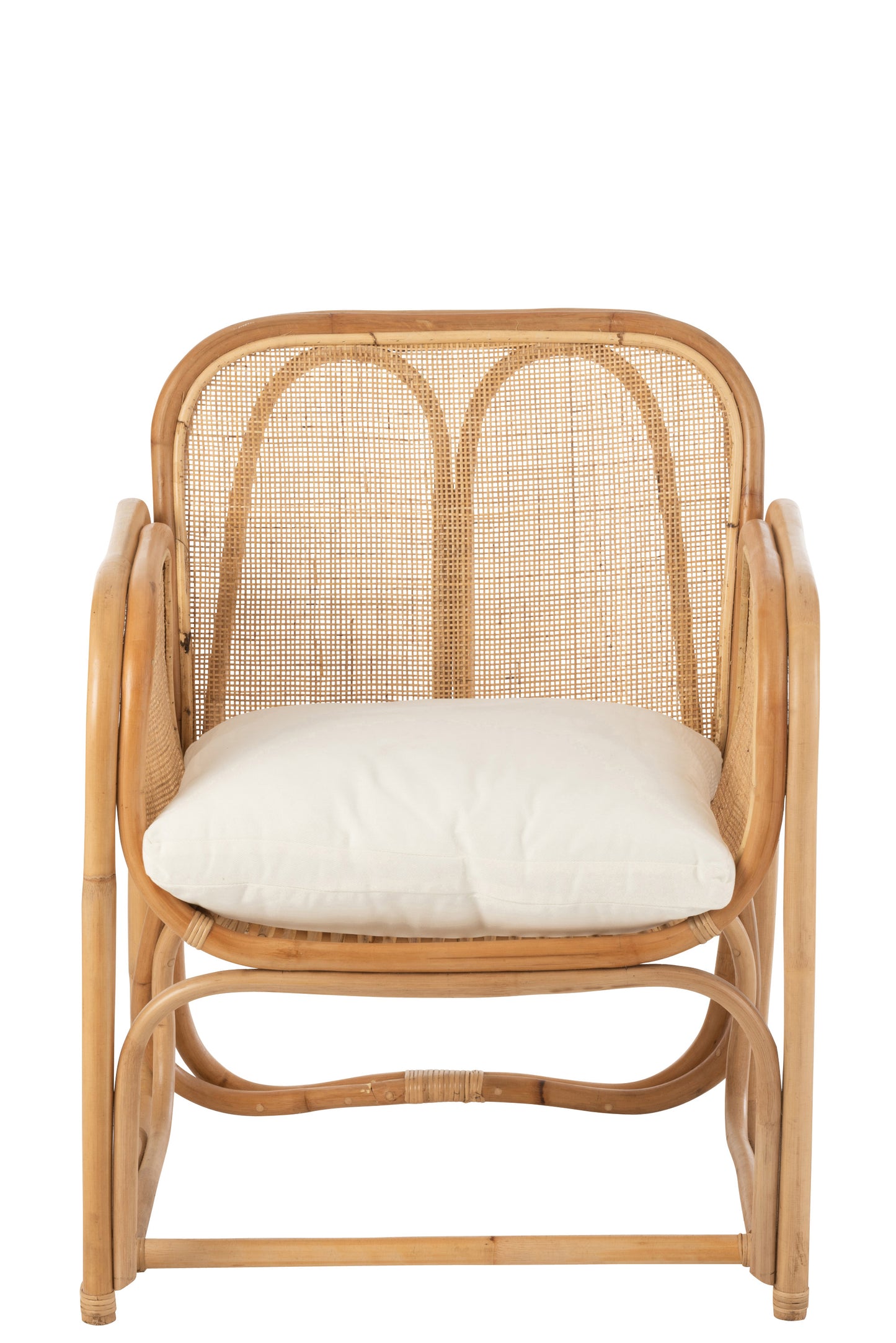 Chaise+Coussin Casablanca Rotin Naturel