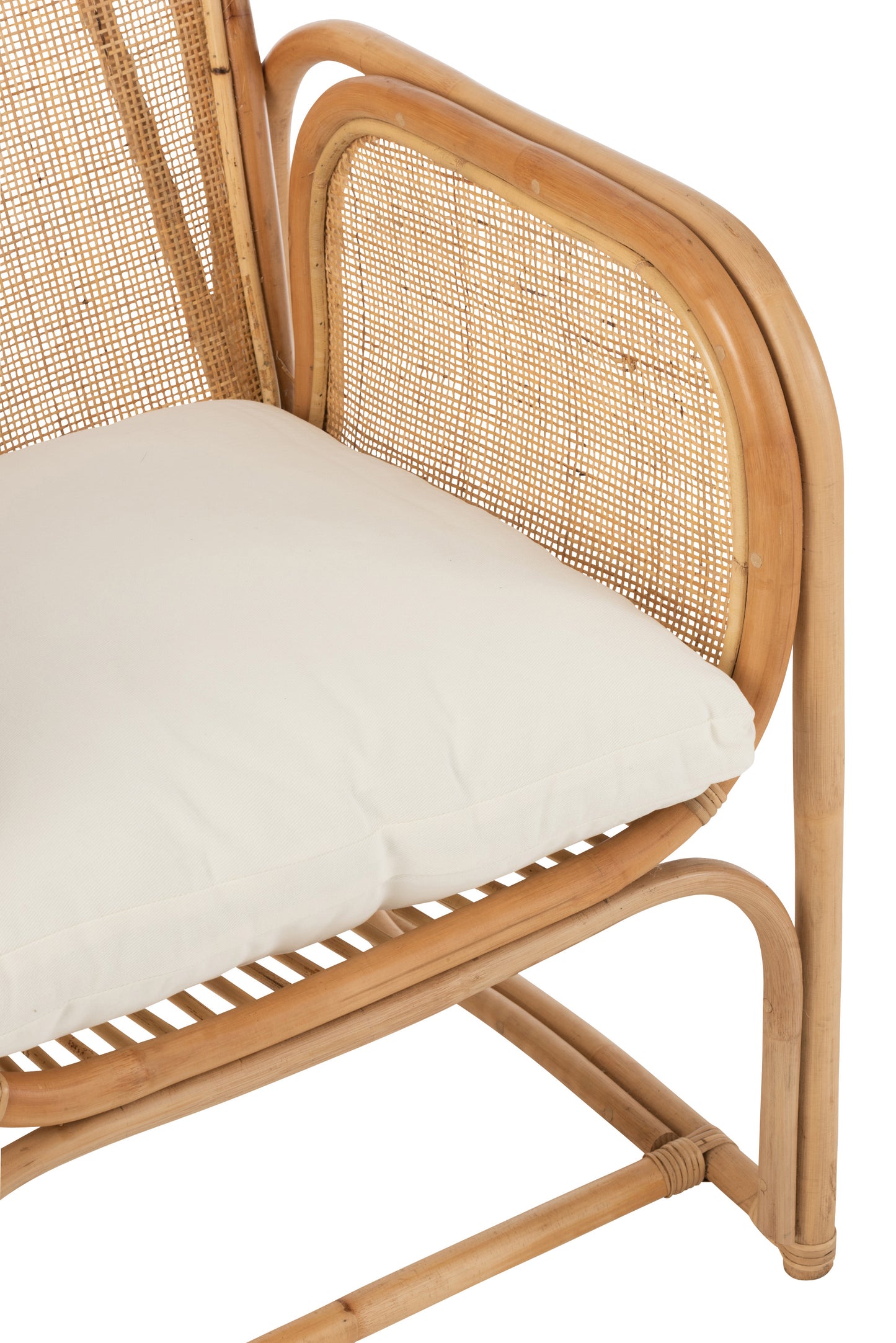 Chaise+Coussin Casablanca Rotin Naturel
