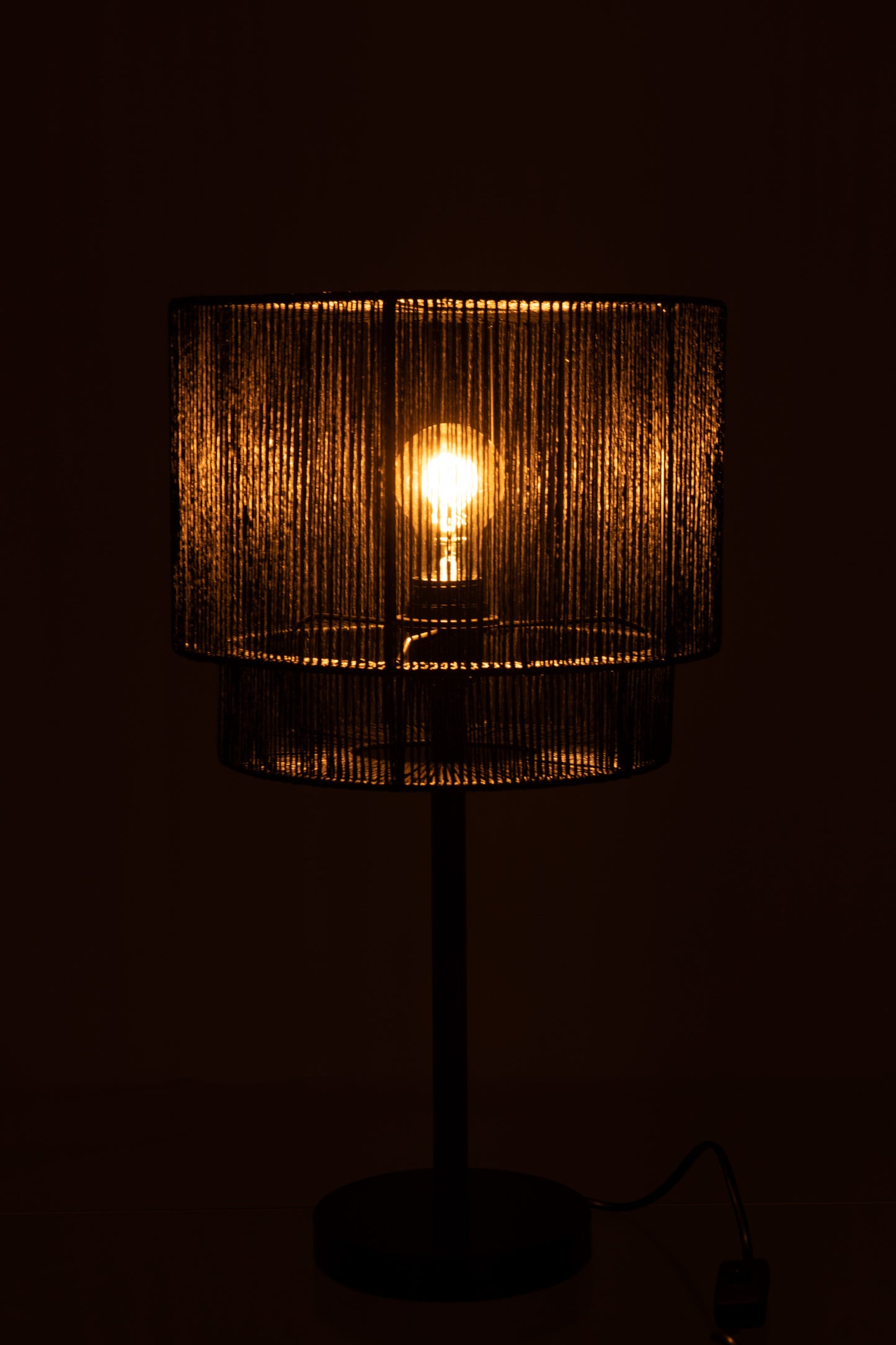 Lampe à poser Paul Corde Métal Noir