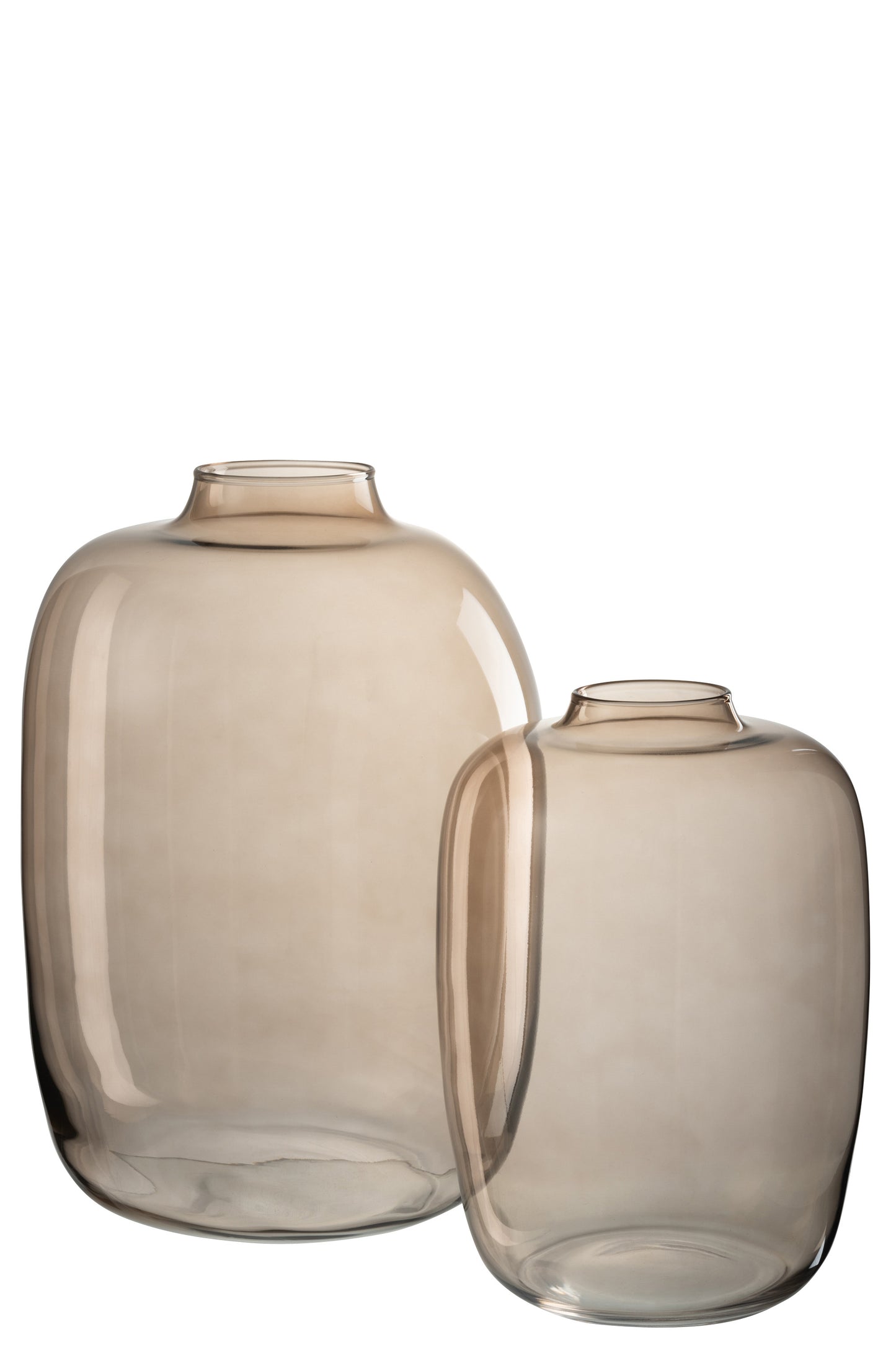 Vase Cleo Verre Ambre Large