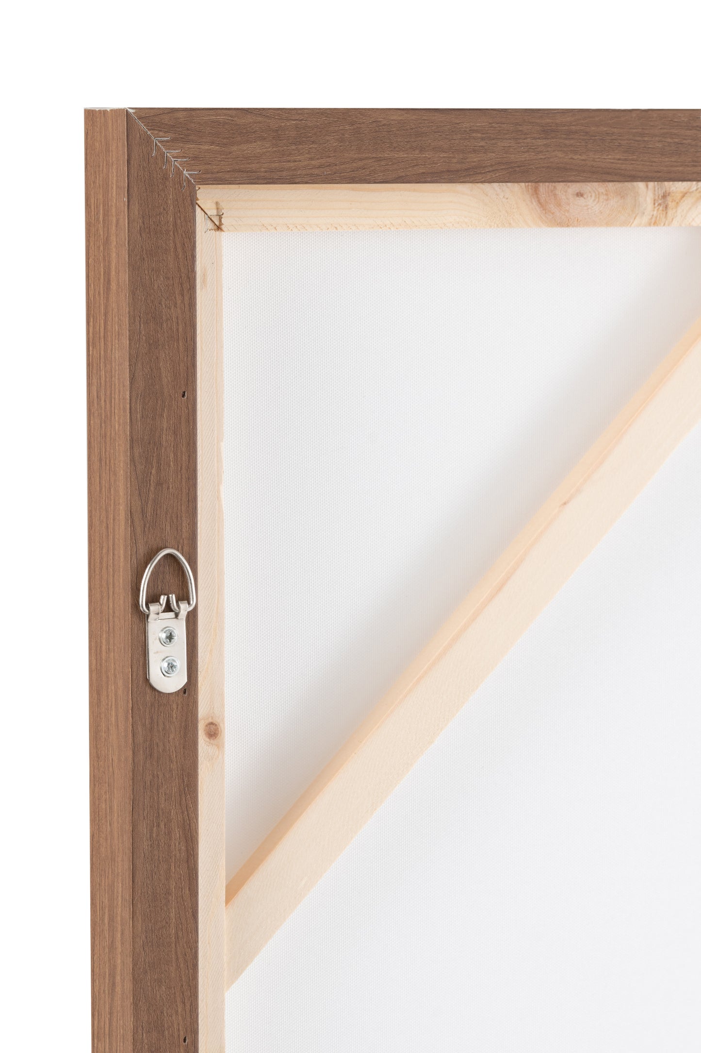 Wanddeco Jongen Canvas/Hout Beige