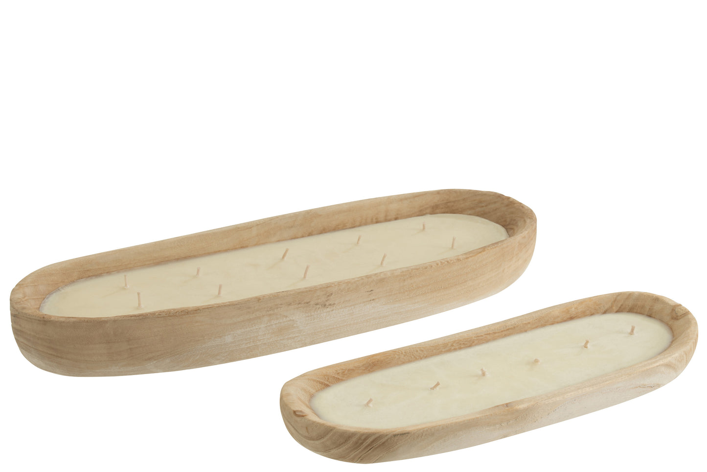Bougie Jenny Paulownia Bois Blanc Large