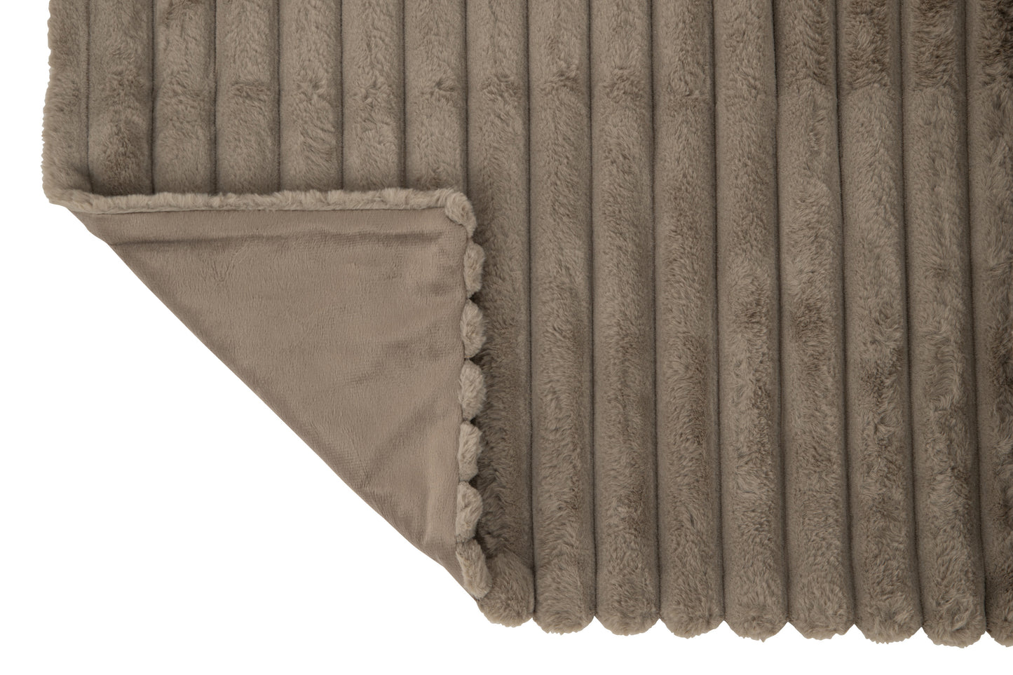 Plaid Corduroy Polyester Muisgrijs