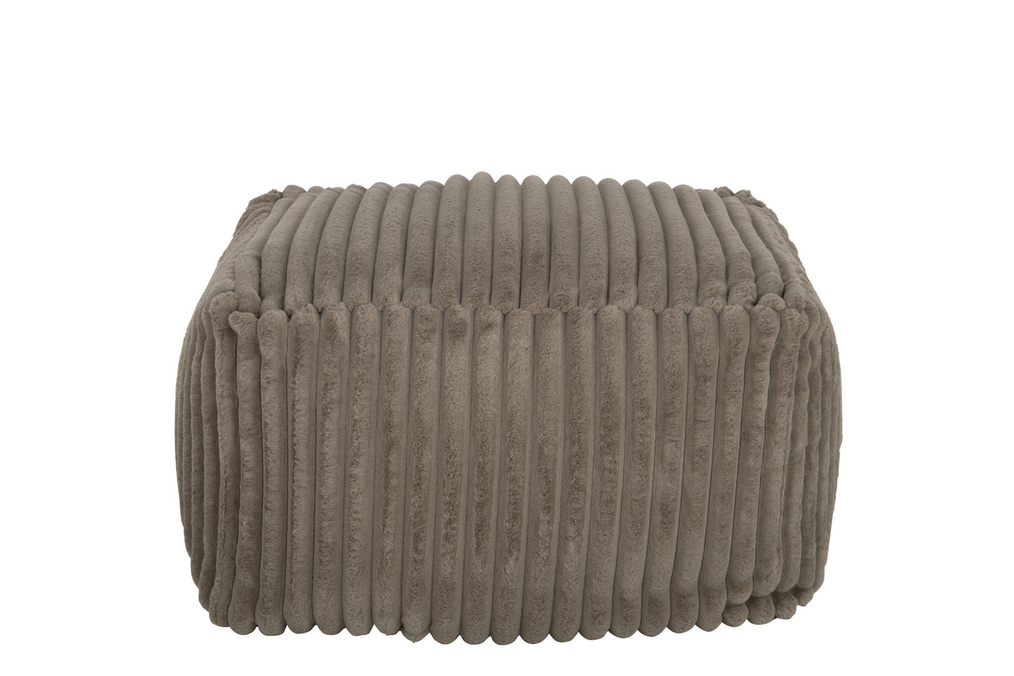 Poef Corduroy Polyester Muisgrijs