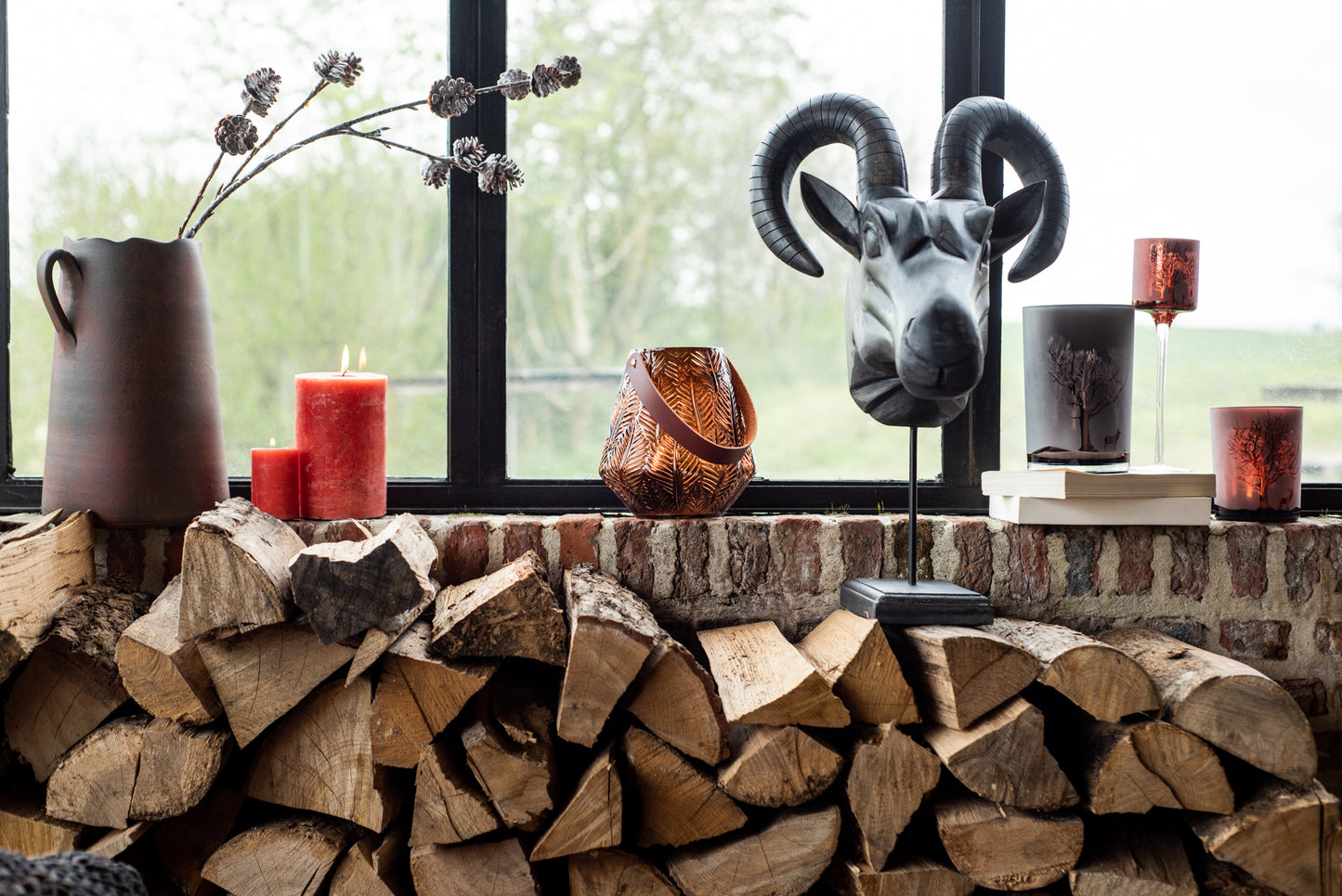 Cilinderkaars Bruin S 18u