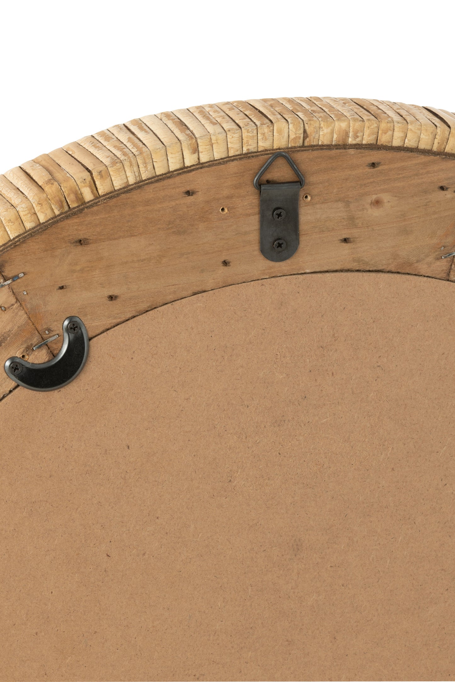 Mirror Round Rattan Natural