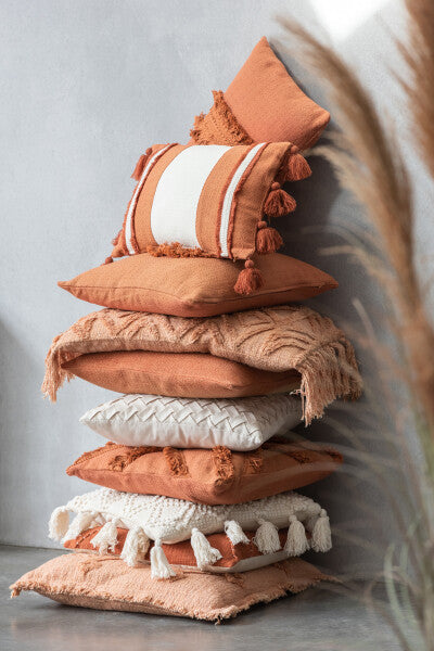 Cushion Ethnic Textile Terracotta