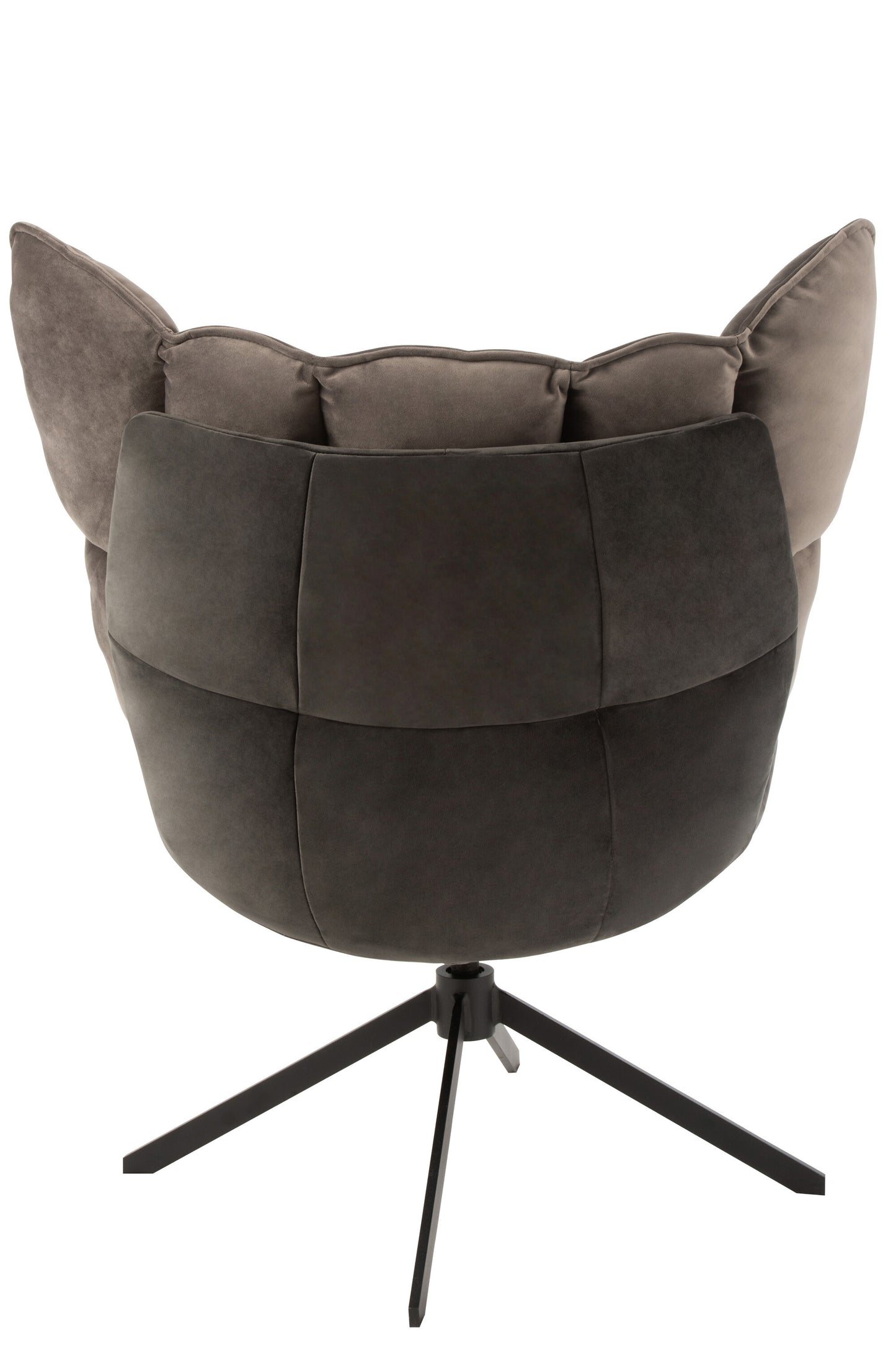 Chair Relax Cushion On Frame Textile/Metal Grey