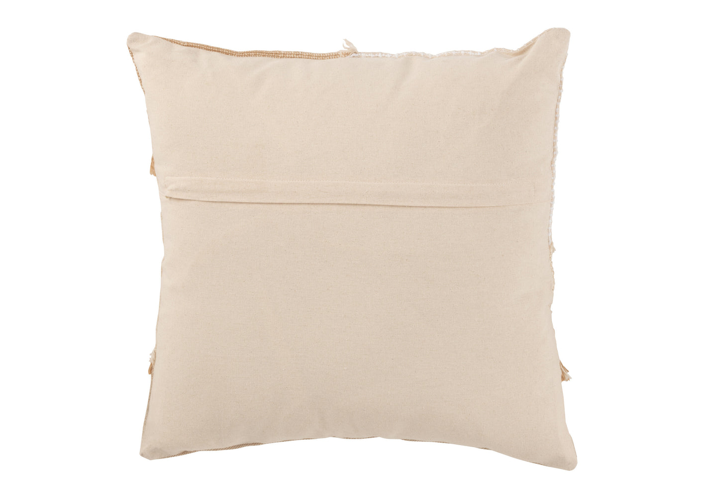 Kussen Ying Katoen Wit/Beige achterkant