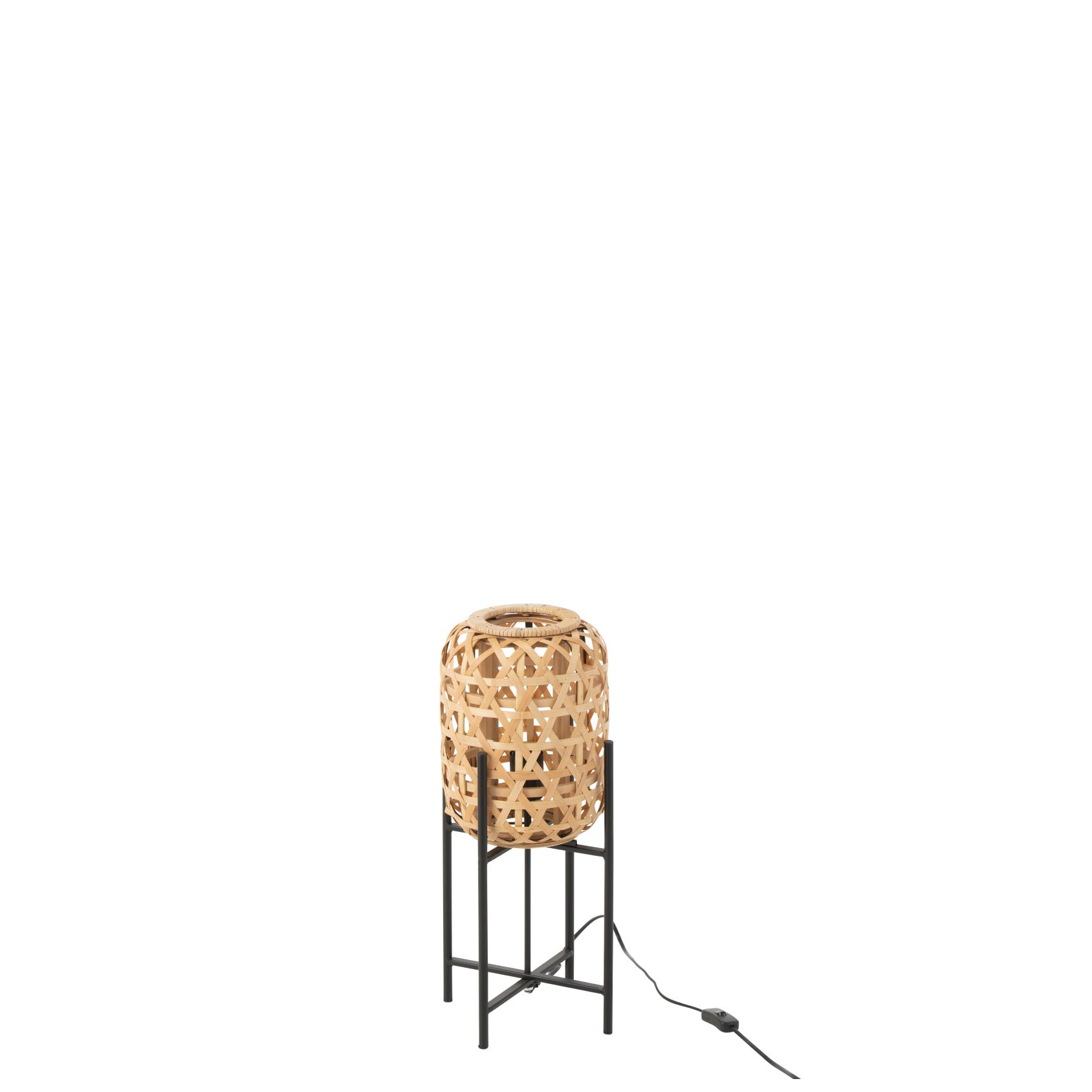 Ruwe olie Tropisch drie Lamp On Base Bamboo Natural Small – Felika