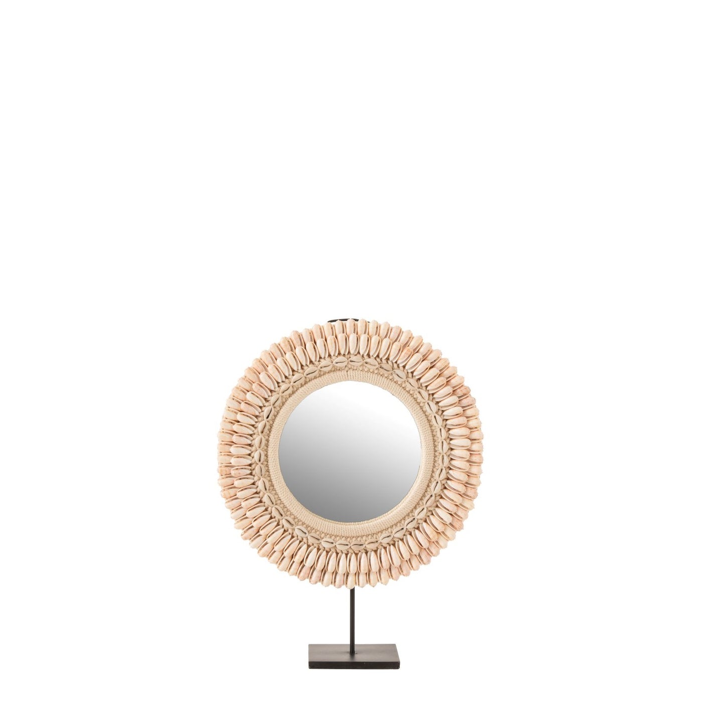 Spiegel Op Voet Mona Schelpen Licht Rose Large