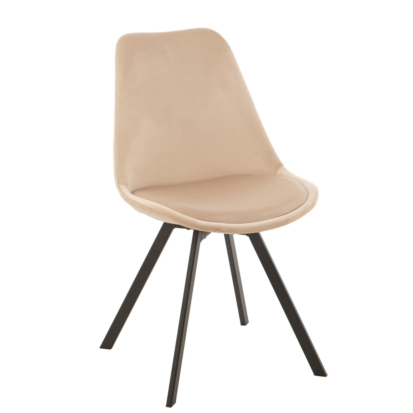 Stoel Helene Metaal Textiel Beige