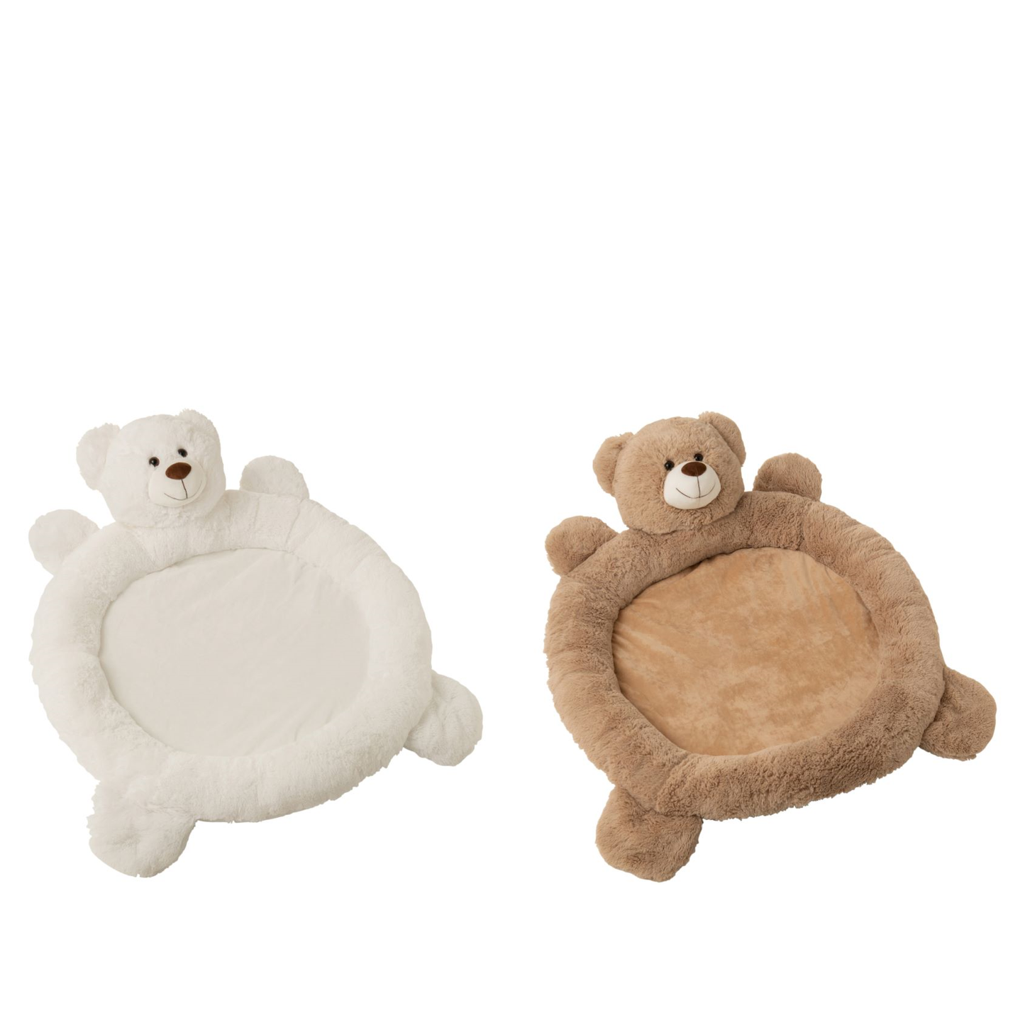 Speelmat Beer Pluche Wit/Beige Assortiment Van 2