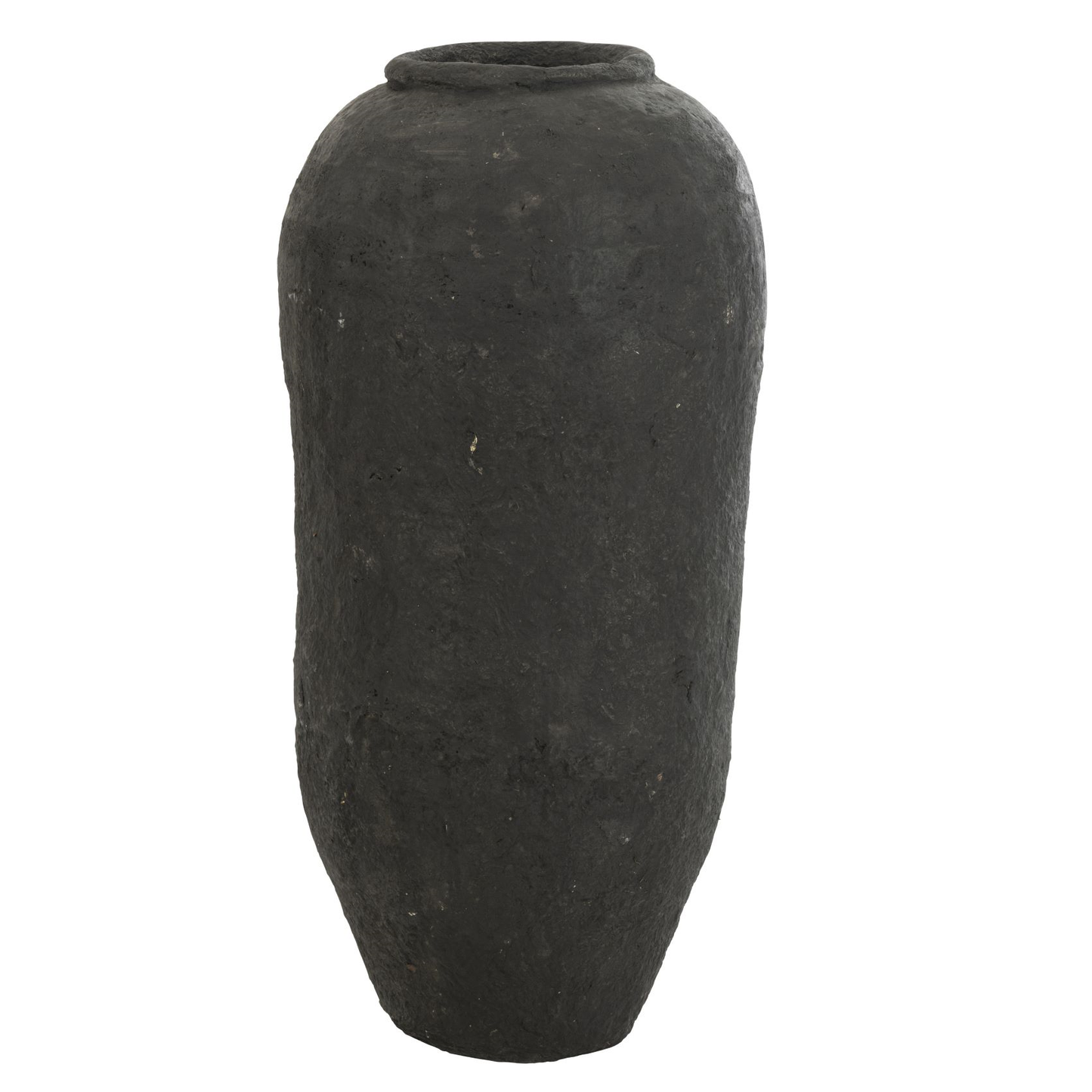 Vase Papier Mâché Noir Grand