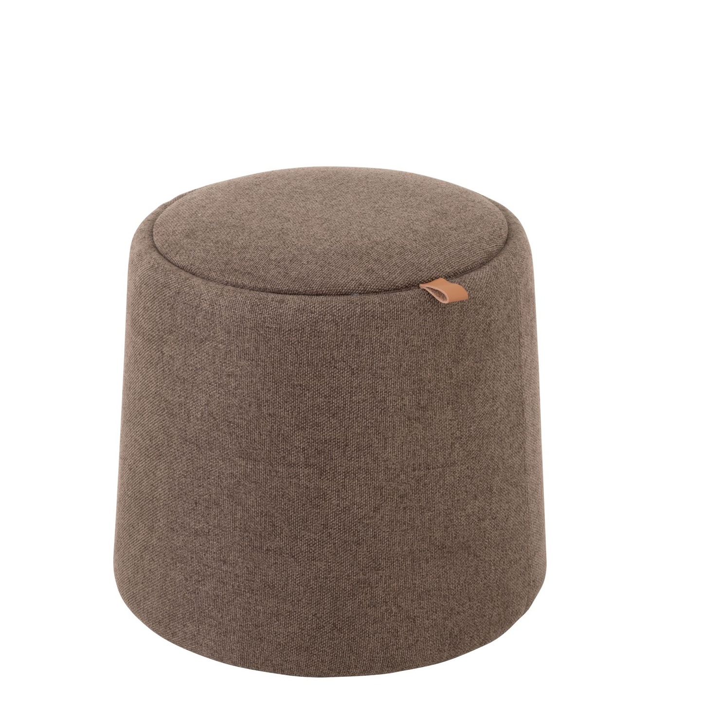 Poef bijzettafel rond taupe