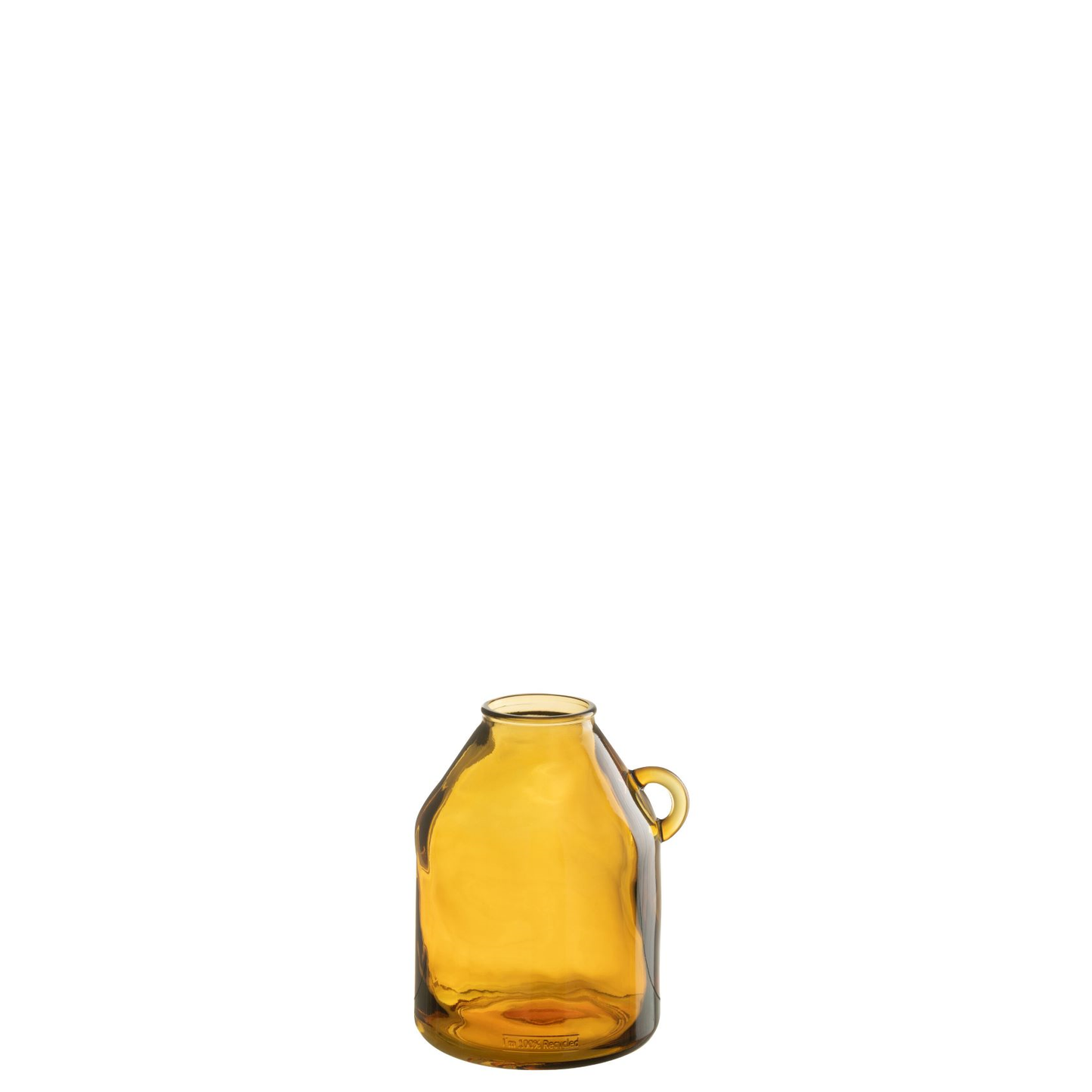 Vaas Met Handvat Cilinder Glas Oker Small Van Jline Jolipa
