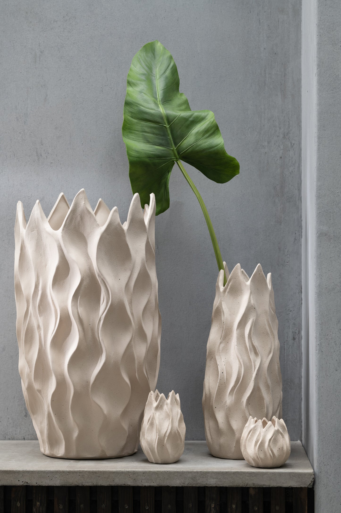 Vase Ivy Céramique Beige Extra Small
