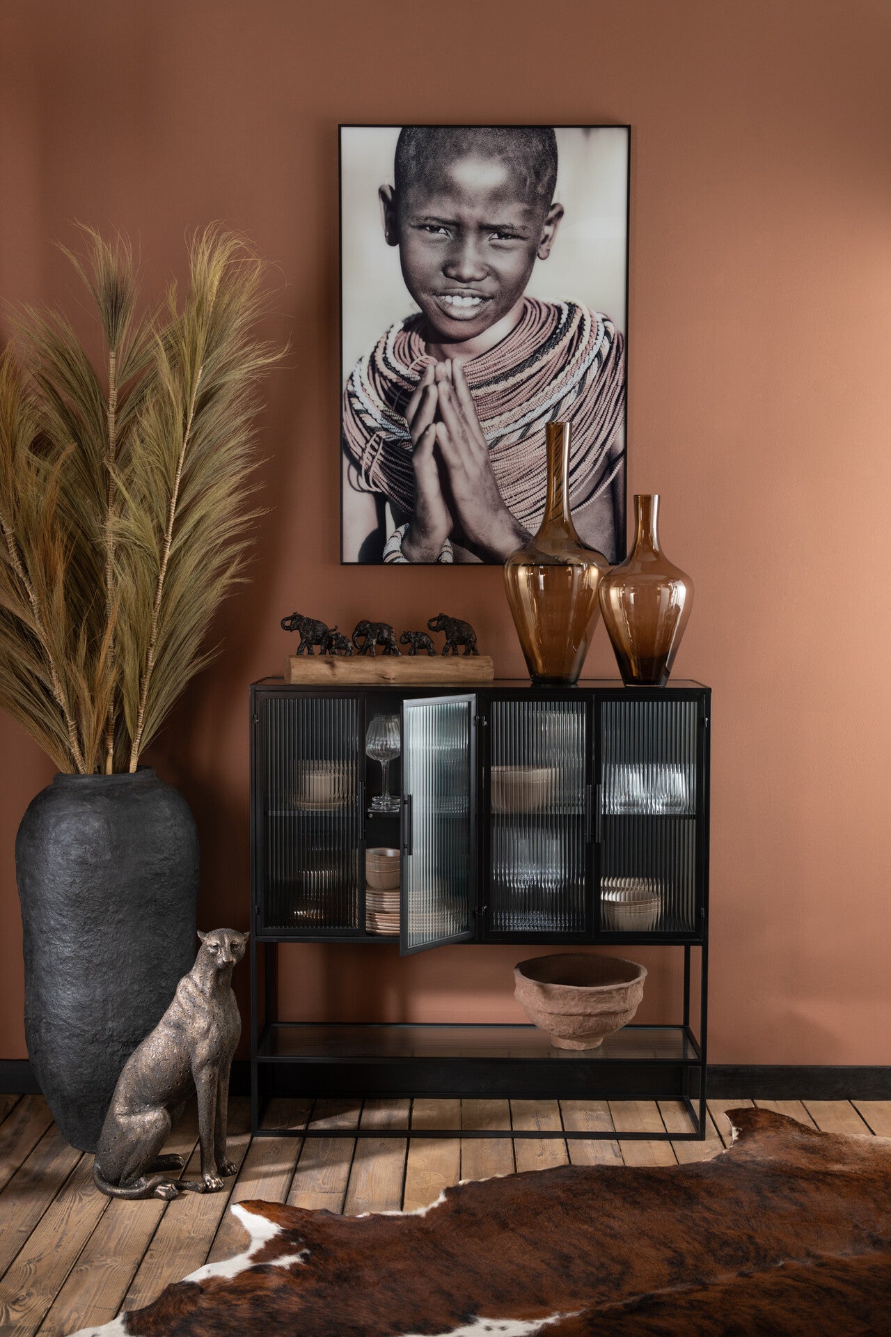 Echelle Papier Mâché Marron Large
