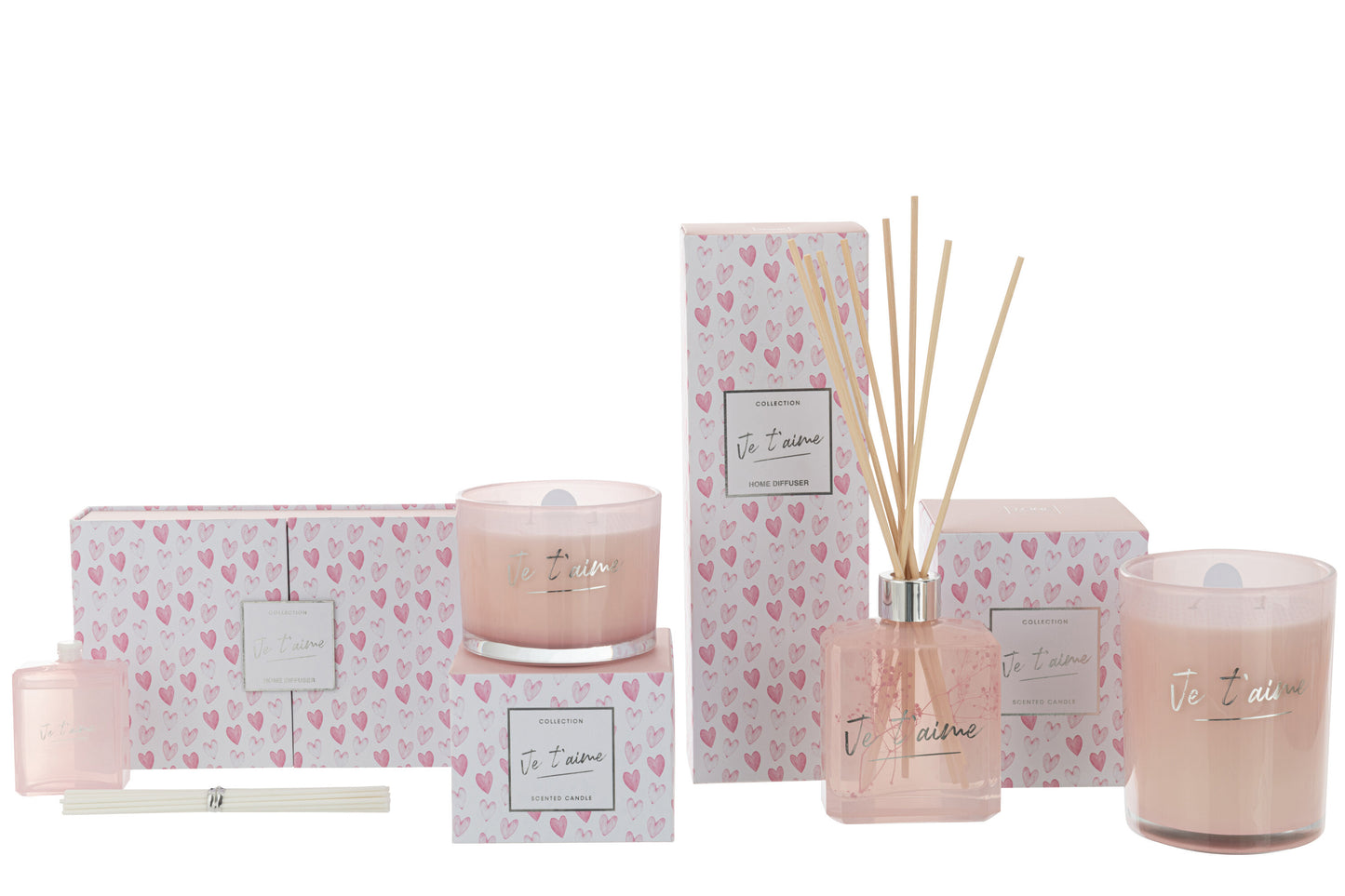 Bougie Parfumée Je T'aime Rose Small-30h 