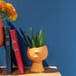 Flowerpot Ennya Porcelain Orange 