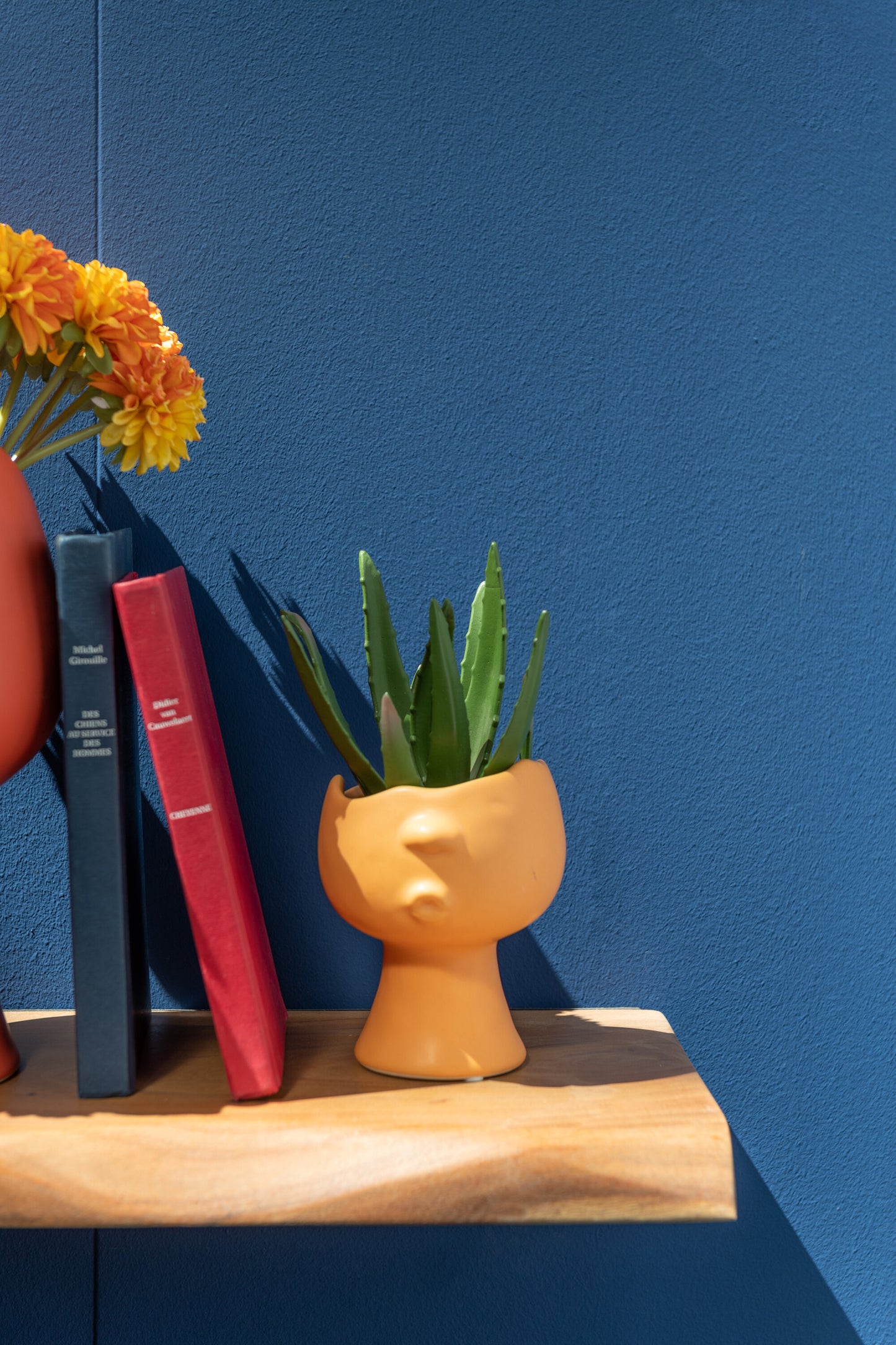Flowerpot Ennya Porcelain Orange 