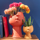 Flowerpot Ennya Porcelain Orange 