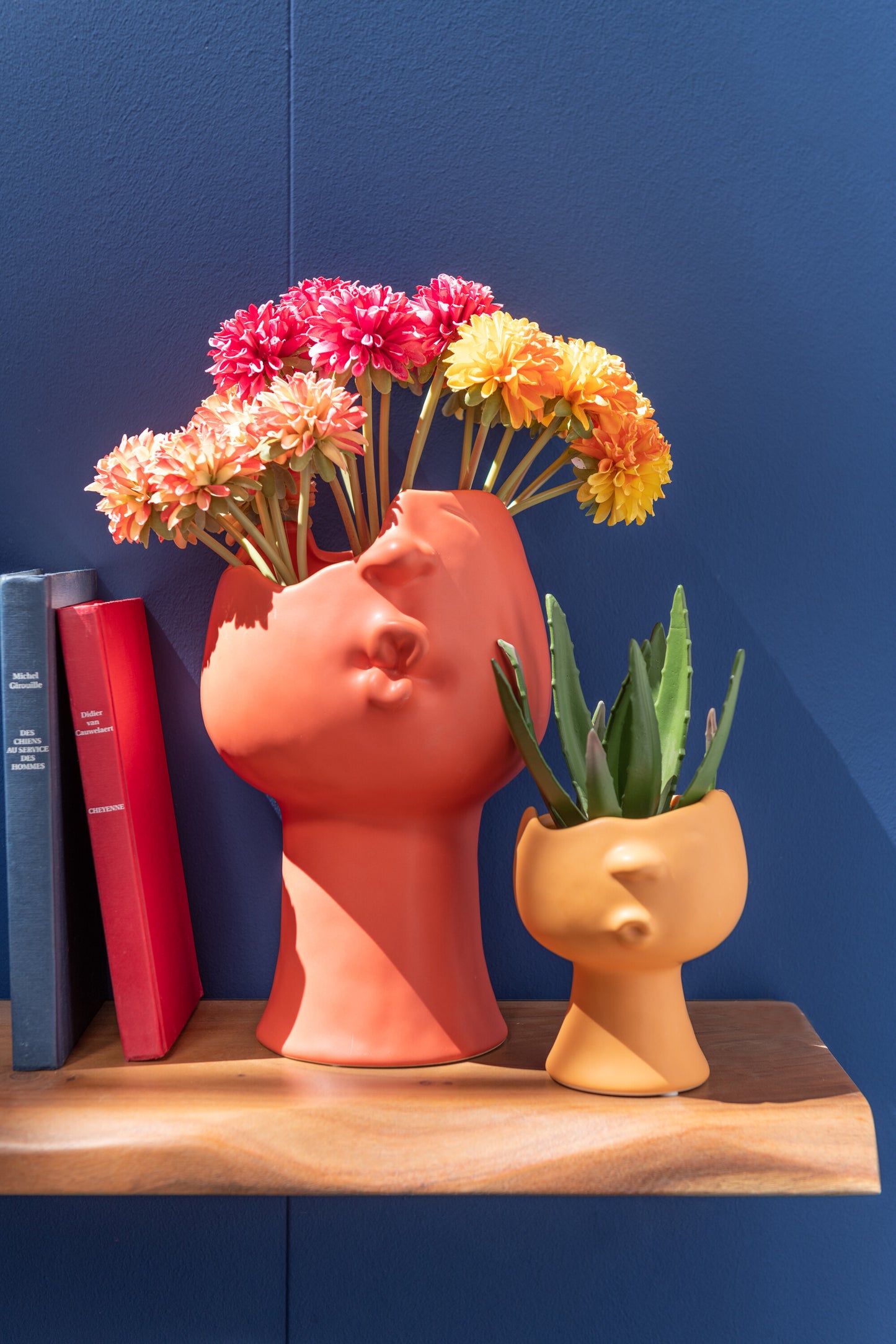 Flowerpot Ennya Porcelain Orange 