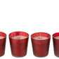 Box 4 Geurkaars Deluxe Glas Rood