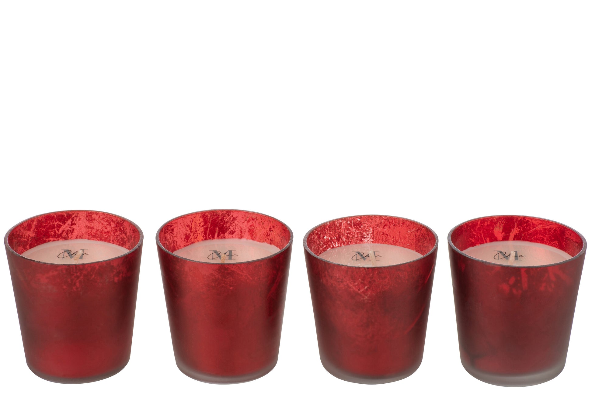 Box 4 Geurkaars Deluxe Glas Rood