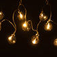 Slinger 10 Ballen+ Led Effen Glas Donker Grijs