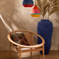 Stoel Rond Teak Hout Naturel