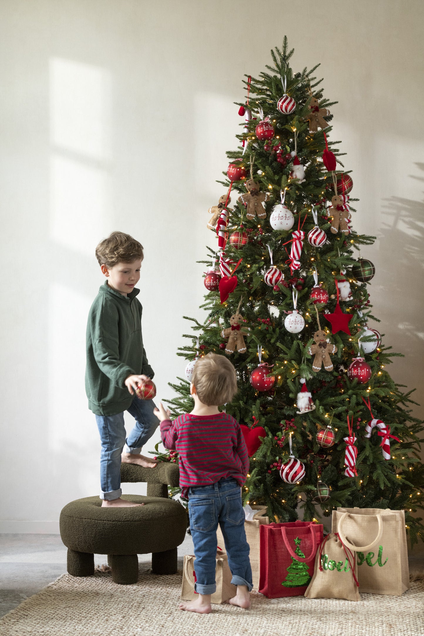 Kerstboom+Led Lichtjes Plastiek Groen