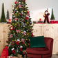 Christmas Tree+Led Lights Plastic Green 