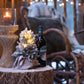 Kerstboom+Led+Pot Jute Plastiek Besneeuwd Groen Extra Small