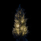 Kerstboom+Led+Pot Jute Plastiek Besneeuwd Groen Medium