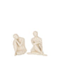 Figuur Knielend Poly Beige Assortiment Van 2