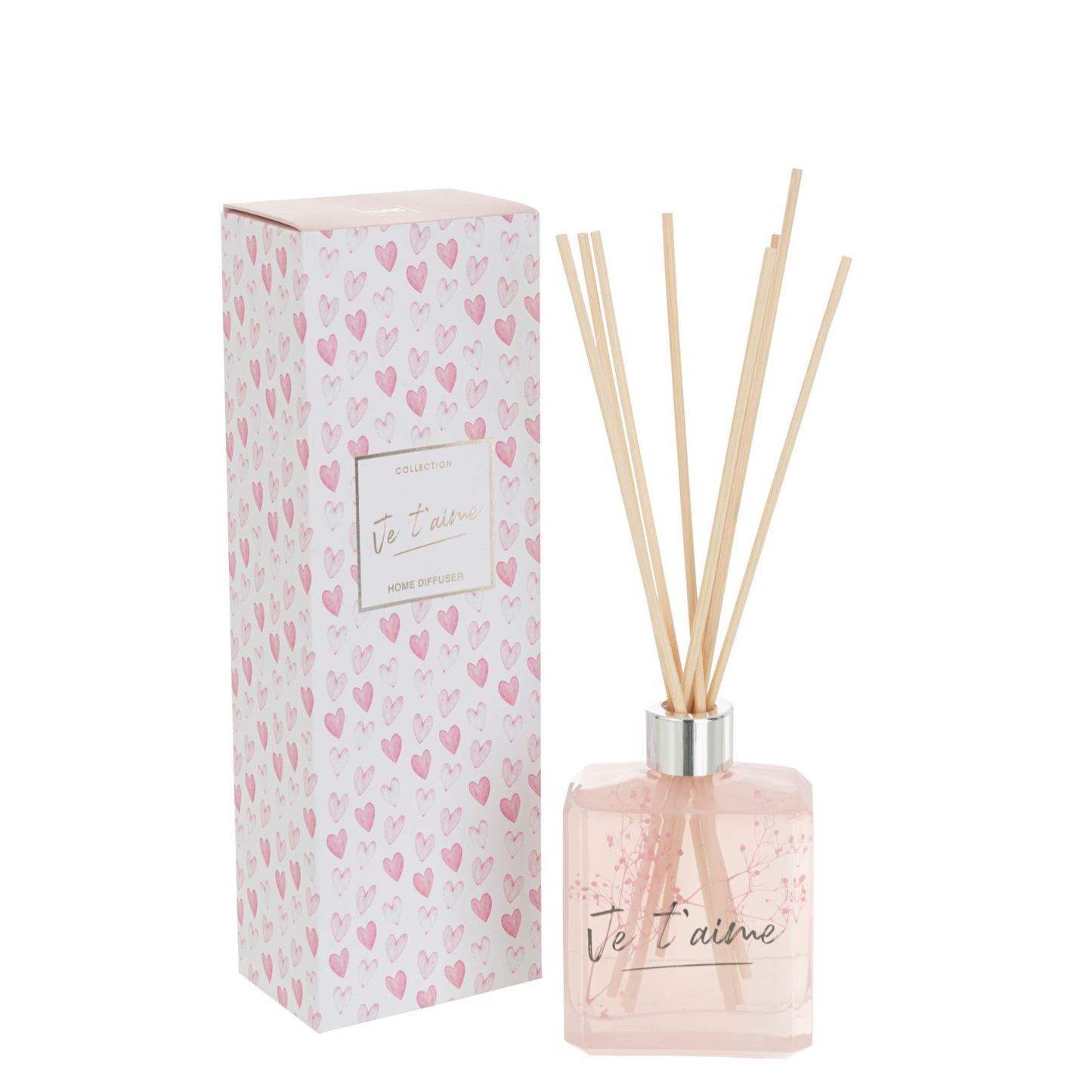 Geurolie+Stokjes Je T'aime Roze