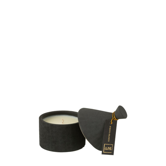 Kaars Keramiek Pot Rain Reef Was Zwart-40u