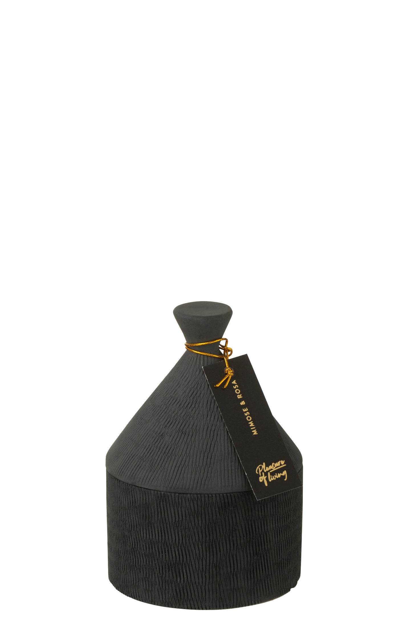 Kaars Keramiek Pot Rain Reef Was Zwart-40u