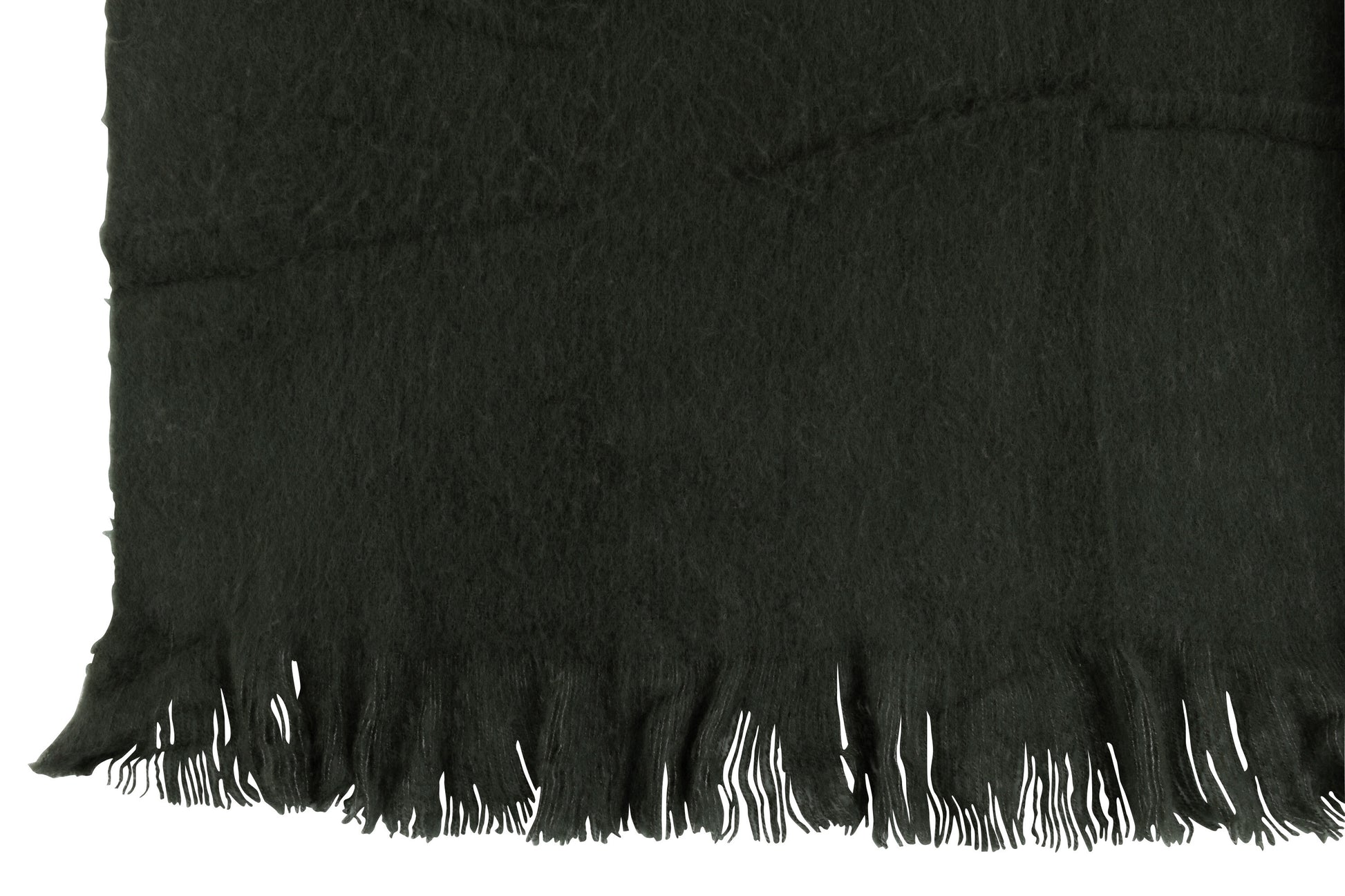 Plaid Franje Polyester Anthracite