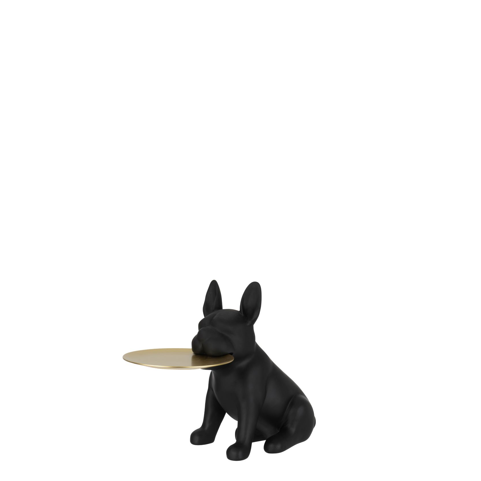 Plateau Bulldog Poly Zwart/Goud Small