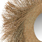 Mirror Alan Round Shells Raffia Natural Large 