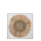Wanddecoratie Ibiza Cirkel Canvas/Verf Creme/Wit Large